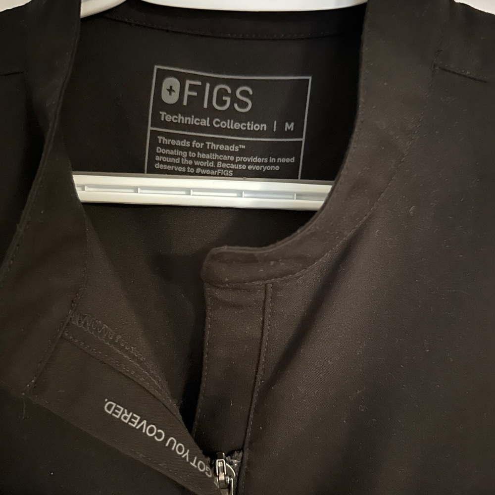 Figs Black Women's Jumpsuit with Zipper - Picture 2 of 3